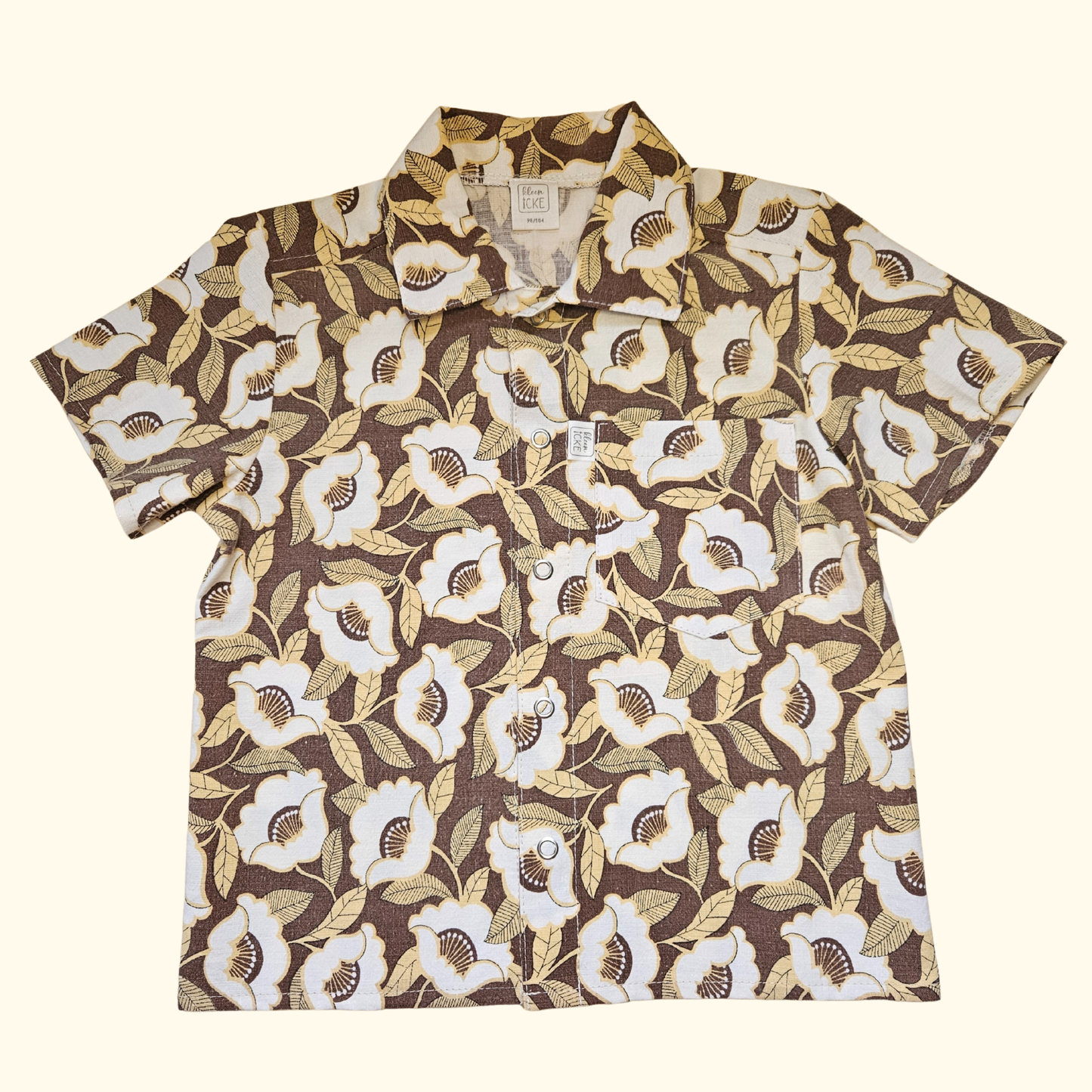 Hemd Retro Blumen