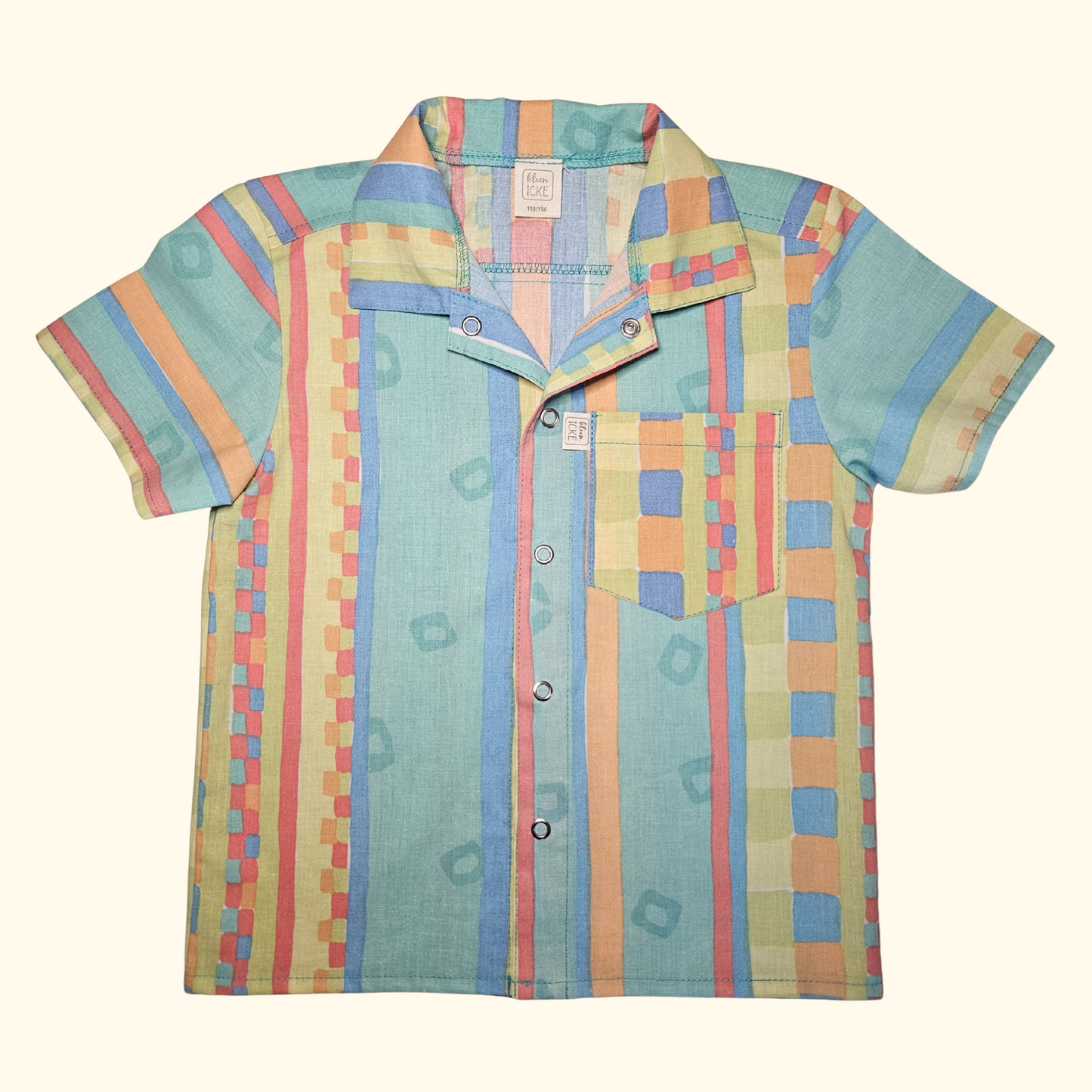 Hemd 90er Muster bunt