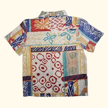 Hemd 90er bunt - Seersucker