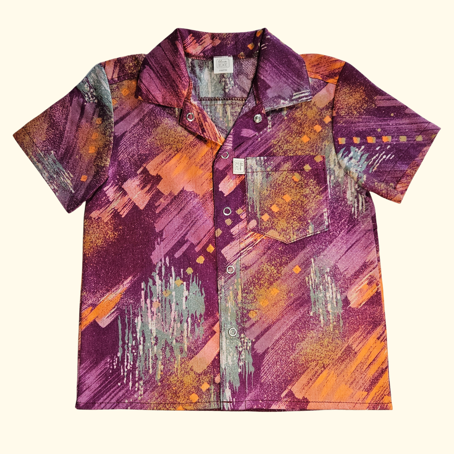 Hemd 80er beere orange