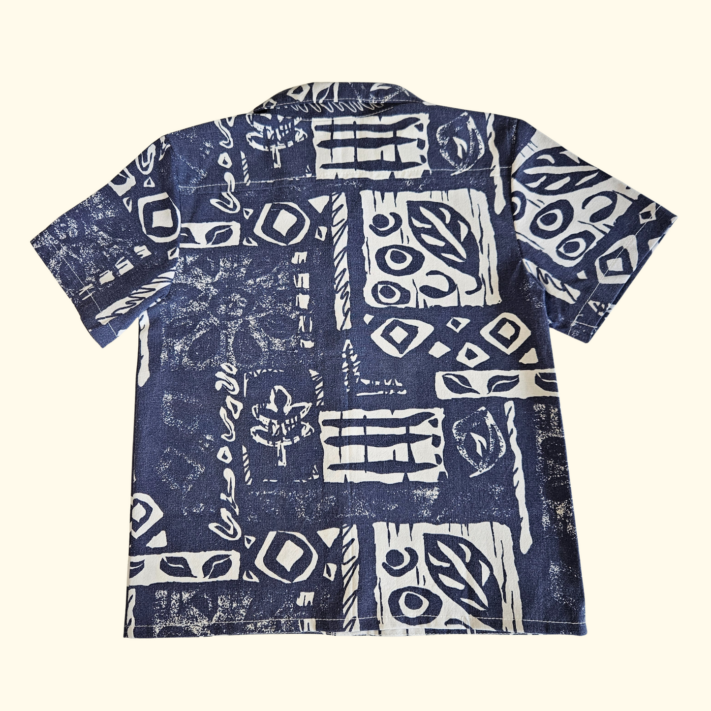 Hemd 90er dunkelblau